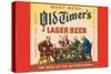 West Bend Old Timer's Lager Beer-null-Stretched Canvas