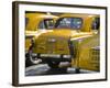 West Bengal, Kolkata, Calcutta, Yellow Ambassador Taxis, India-Jane Sweeney-Framed Photographic Print