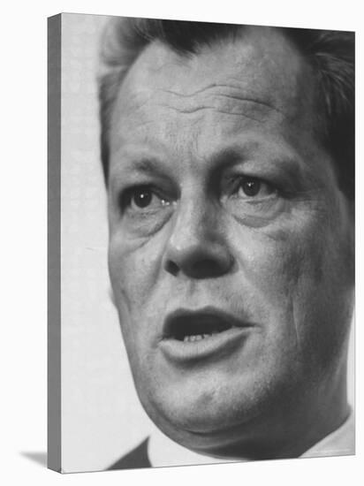 West Berlin Mayor Willy Brandt During Election Rally-Stan Wayman-Stretched Canvas