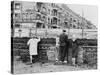 West Berliners Peer over the Infamous Berlin Wall in 1962-null-Stretched Canvas