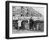 West Berliners Peer over the Infamous Berlin Wall in 1962-null-Framed Photo