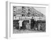 West Berliners Peer over the Infamous Berlin Wall in 1962-null-Framed Photo