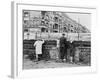 West Berliners Peer over the Infamous Berlin Wall in 1962-null-Framed Photo