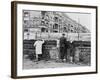 West Berliners Peer over the Infamous Berlin Wall in 1962-null-Framed Photo