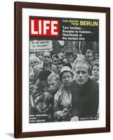 West Berliners Stand their Ground, August 25, 1961-Hank Walker-Framed Photographic Print