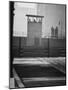 West Berliners Standing on a Sightseeing Platform on the West Side of the Wall-Ralph Crane-Mounted Premium Photographic Print