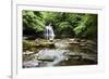 West Burton Waterfall in Summer-Mark Sunderland-Framed Photographic Print