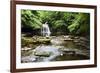 West Burton Waterfall in Summer-Mark Sunderland-Framed Photographic Print