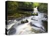 West Burton Waterfall, West Burton, Wensleydale, Yorkshire Dales National Park, Yorkshire, England,-Mark Sunderland-Stretched Canvas