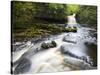 West Burton Waterfall, West Burton, Wensleydale, Yorkshire Dales National Park, Yorkshire, England,-Mark Sunderland-Stretched Canvas