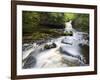 West Burton Waterfall, West Burton, Wensleydale, Yorkshire Dales National Park, Yorkshire, England,-Mark Sunderland-Framed Premium Photographic Print