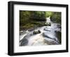 West Burton Waterfall, West Burton, Wensleydale, Yorkshire Dales National Park, Yorkshire, England,-Mark Sunderland-Framed Photographic Print