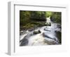 West Burton Waterfall, West Burton, Wensleydale, Yorkshire Dales National Park, Yorkshire, England,-Mark Sunderland-Framed Photographic Print