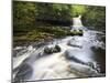 West Burton Waterfall, West Burton, Wensleydale, Yorkshire Dales National Park, Yorkshire, England,-Mark Sunderland-Mounted Photographic Print