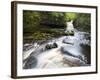 West Burton Waterfall, West Burton, Wensleydale, Yorkshire Dales National Park, Yorkshire, England,-Mark Sunderland-Framed Photographic Print