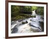 West Burton Waterfall, West Burton, Wensleydale, Yorkshire Dales National Park, Yorkshire, England,-Mark Sunderland-Framed Photographic Print