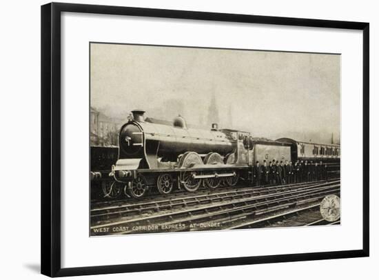 West Coast Corridor Express at Dundee-null-Framed Photographic Print