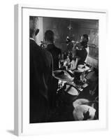 West Coast Jazz 'Kid' Ory Edward, Playing Jazz with a Band-Loomis Dean-Framed Premium Photographic Print