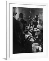 West Coast Jazz 'Kid' Ory Edward, Playing Jazz with a Band-Loomis Dean-Framed Premium Photographic Print