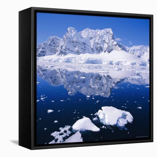 West Coast of Antarctic Peninsula, Antarctica-Geoff Renner-Framed Stretched Canvas