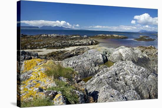 West Coast of the Scottish Highlands Looking West Towards the Small Isles-Duncan-Stretched Canvas