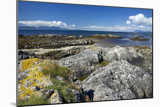 West Coast of the Scottish Highlands Looking West Towards the Small Isles-Duncan-Mounted Photographic Print