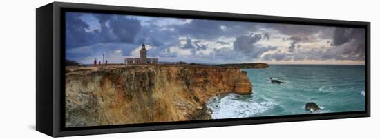 West Coast, Punta Jaguey, Faro De Cabo Rojo, Puerto Rico-Michele Falzone-Framed Stretched Canvas