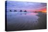 West Coast Sunrise, Bandon Beach, Oregon Coast-Vincent James-Stretched Canvas