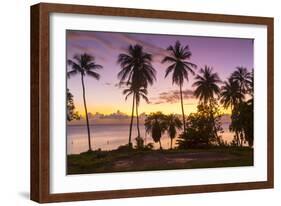 West Coast sunset, St. James, Barbados, West Indies, Caribbean, Central America-Frank Fell-Framed Photographic Print