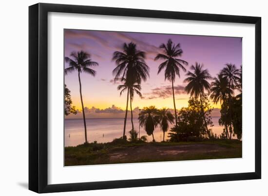 West Coast sunset, St. James, Barbados, West Indies, Caribbean, Central America-Frank Fell-Framed Photographic Print