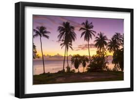 West Coast sunset, St. James, Barbados, West Indies, Caribbean, Central America-Frank Fell-Framed Photographic Print