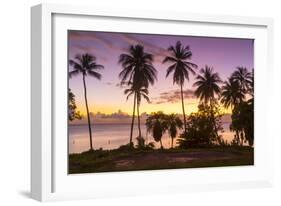 West Coast sunset, St. James, Barbados, West Indies, Caribbean, Central America-Frank Fell-Framed Photographic Print