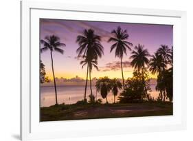 West Coast sunset, St. James, Barbados, West Indies, Caribbean, Central America-Frank Fell-Framed Photographic Print