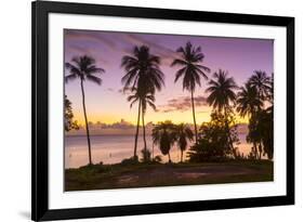 West Coast sunset, St. James, Barbados, West Indies, Caribbean, Central America-Frank Fell-Framed Photographic Print