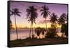 West Coast sunset, St. James, Barbados, West Indies, Caribbean, Central America-Frank Fell-Framed Stretched Canvas