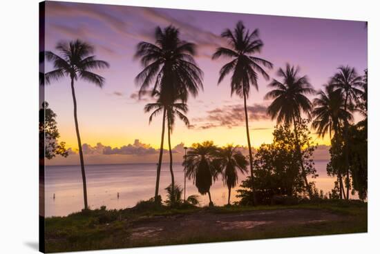 West Coast sunset, St. James, Barbados, West Indies, Caribbean, Central America-Frank Fell-Stretched Canvas