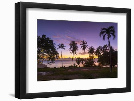 West Coast sunset, St. James, Barbados, West Indies, Caribbean, Central America-Frank Fell-Framed Photographic Print