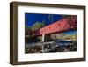 West Cornwall covered bridge over Housatonic River, West Cornwall, Connecticut, USA-null-Framed Photographic Print