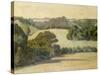 West Country Landscape-Robert Bevan-Stretched Canvas