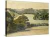 West Country Landscape-Robert Bevan-Stretched Canvas