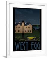 West Egg Retro Travel-null-Framed Poster
