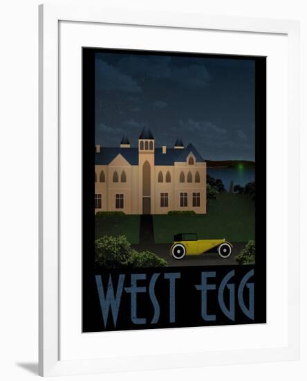 West Egg Retro Travel-null-Framed Poster