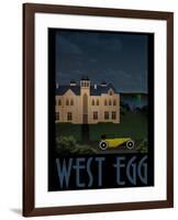 West Egg Retro Travel-null-Framed Poster