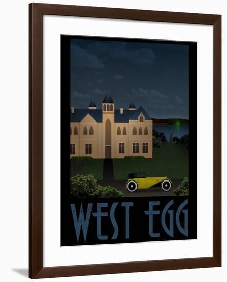 West Egg Retro Travel-null-Framed Poster