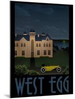 West Egg Retro Travel-null-Mounted Poster