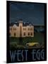 West Egg Retro Travel-null-Mounted Poster