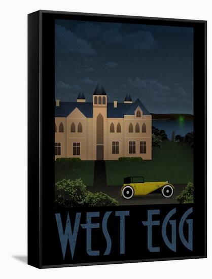 West Egg Retro Travel-null-Framed Stretched Canvas