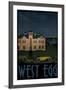 West Egg Retro Travel-null-Framed Art Print