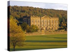 West Elevation, Chatsworth House in Autumn, Derbyshire, England-Nigel Francis-Stretched Canvas