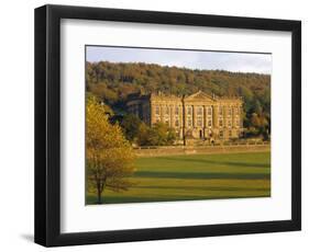 West Elevation, Chatsworth House in Autumn, Derbyshire, England-Nigel Francis-Framed Photographic Print